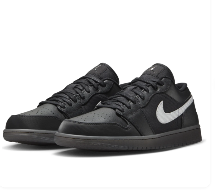 Air Jordan 1 Low 'Black White Dark Smoke Grey' HV5968-001