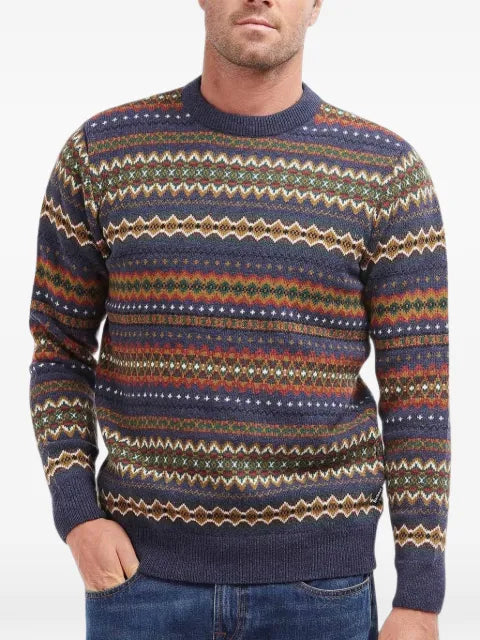 Barbour graphic-print wool jumper