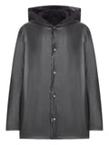 Rick Owens hooded button-fastening jacket