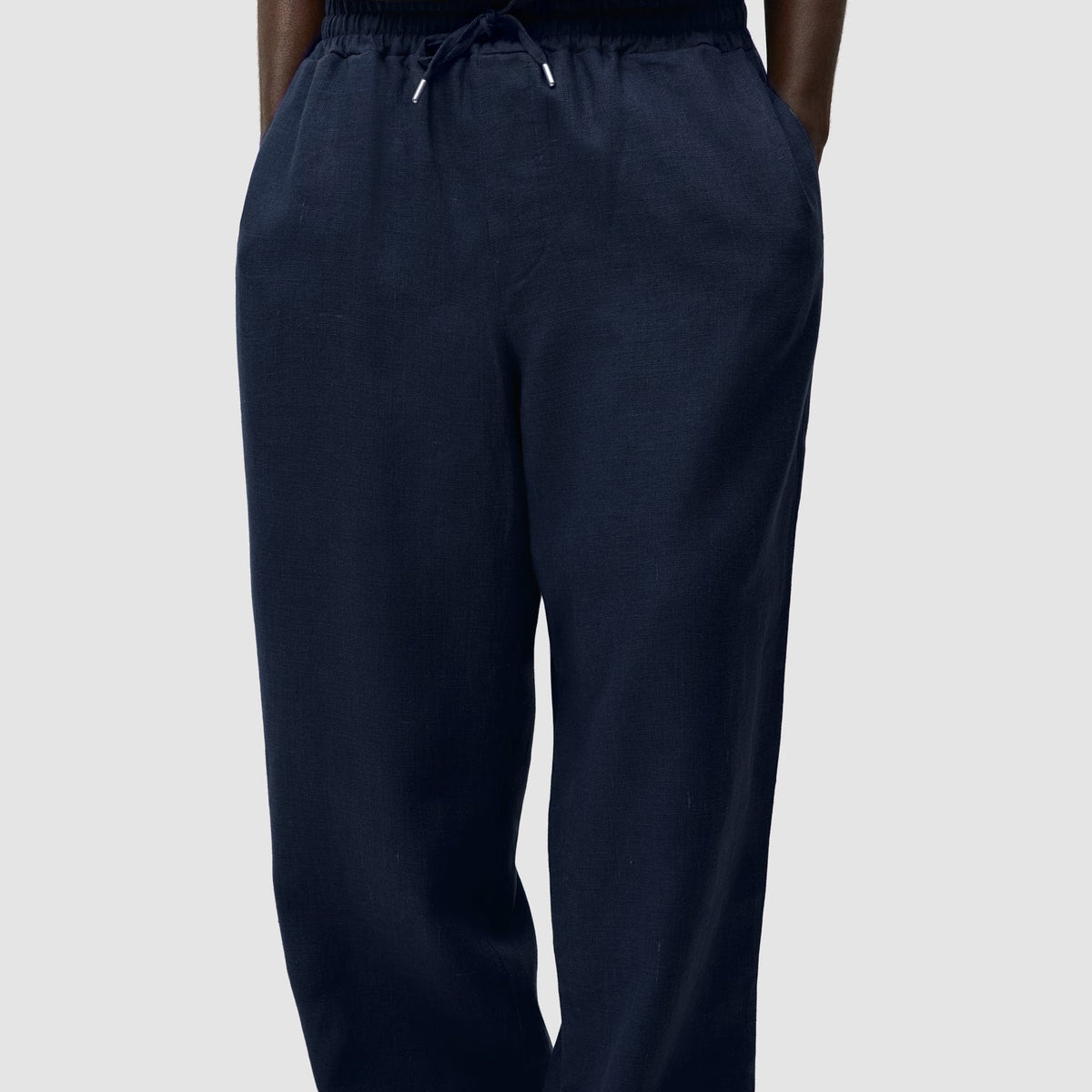 Arte Linen Pants: Navy