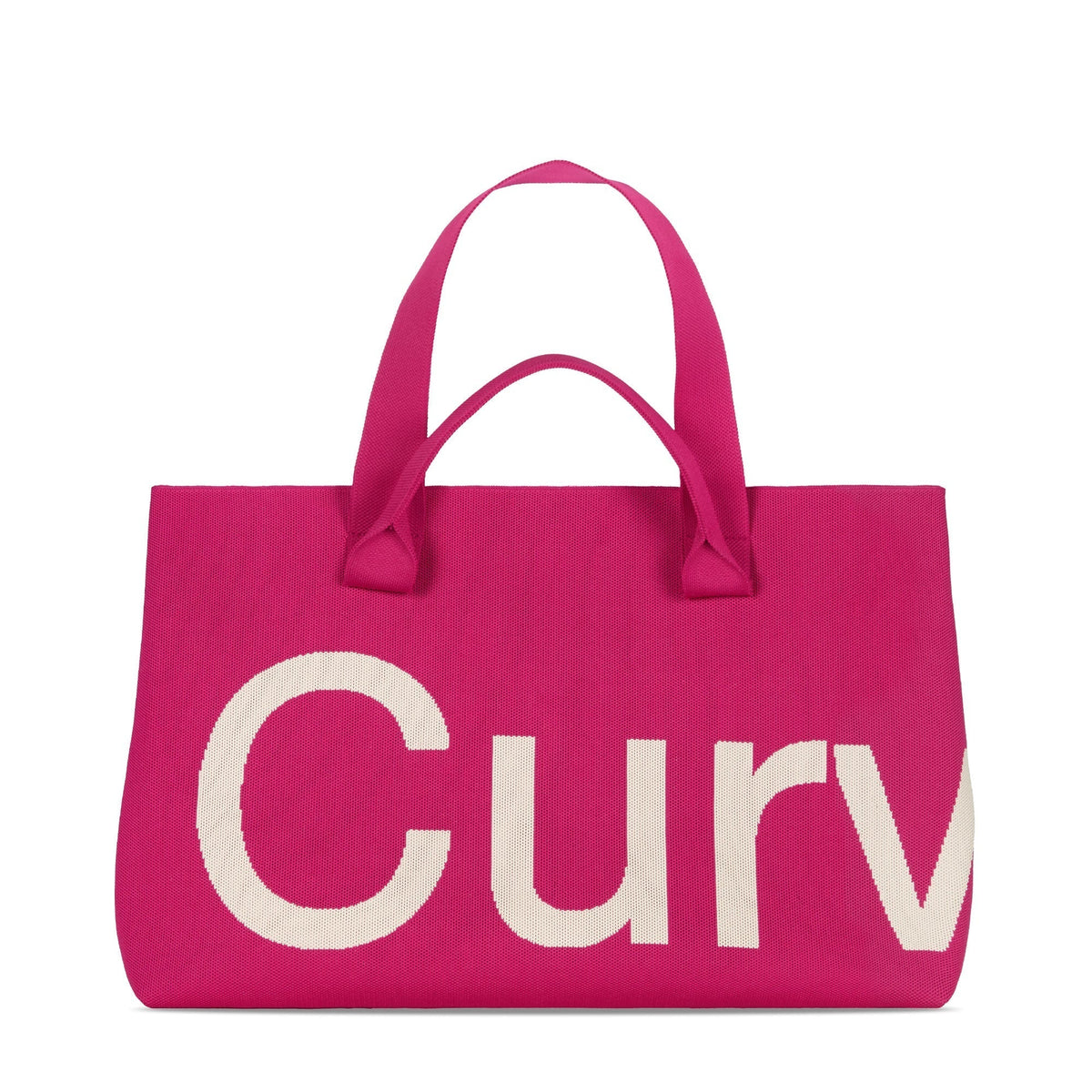 Curves Knit Tote (Raspberry)