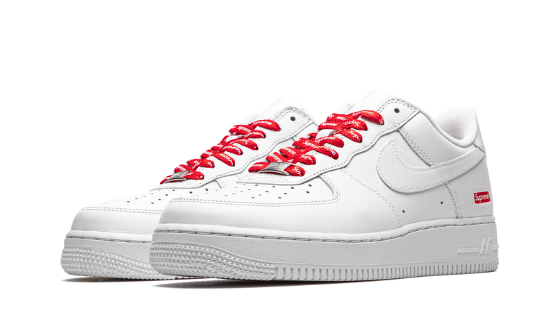 Supreme x Nike Air Force 1 Low 'Mini Box Logo - White' (CU9225-100) Men's & Women's Sneakers