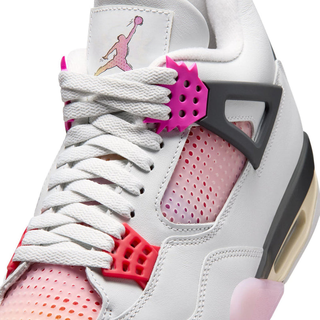AIR JORDAN 4 RETRO  100OFF WHITEFIRE PINK-ANTHRACITE