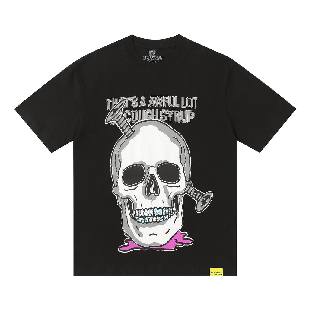 THAT'S A AWFUL LOT OF COUGH SYRUP Skull & Persona Graphic T-Shirt